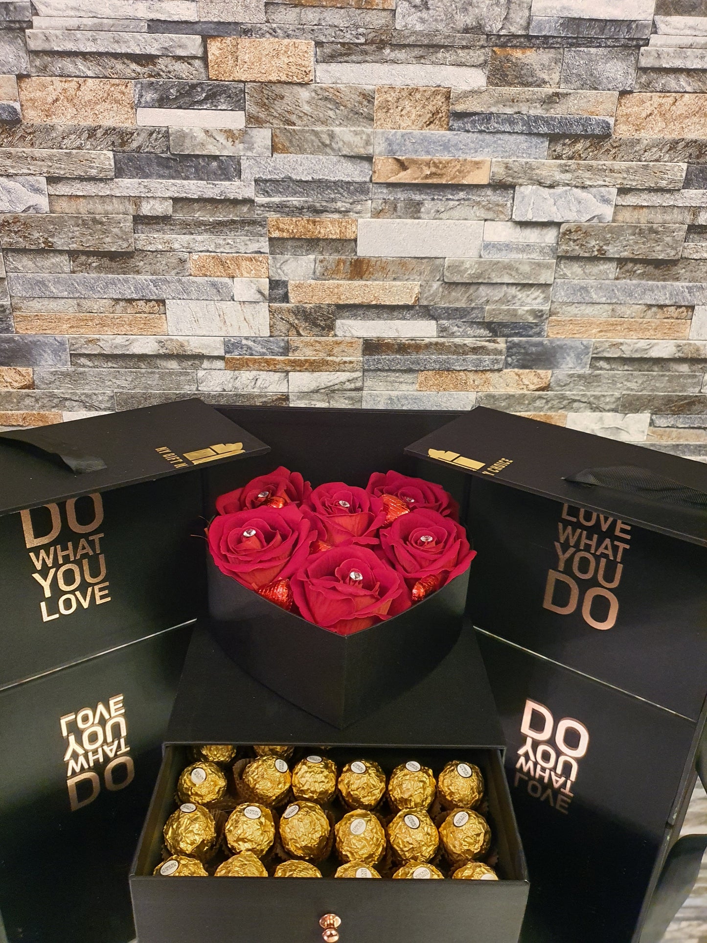 Luxury Pink Love Heart Gift Box
