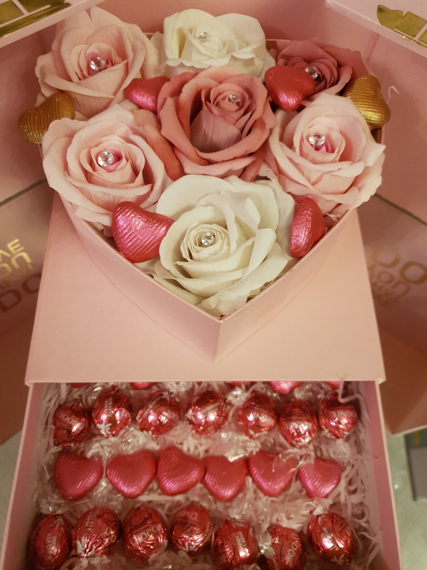 Luxury Pink Love Heart Gift Box
