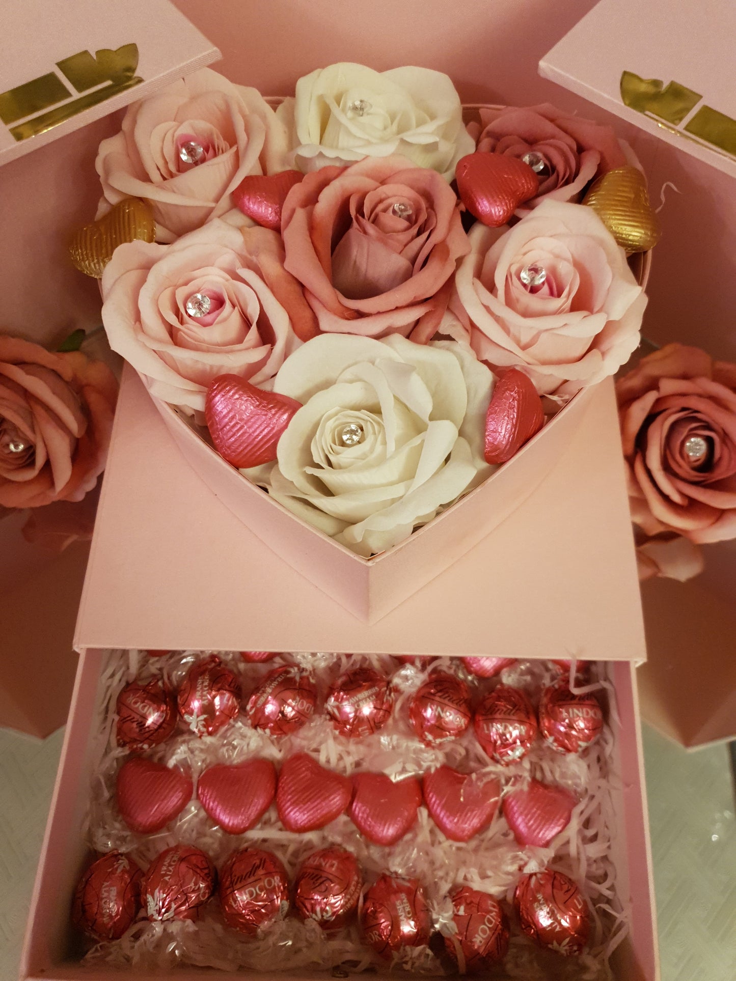 Luxury Pink Love Heart Gift Box
