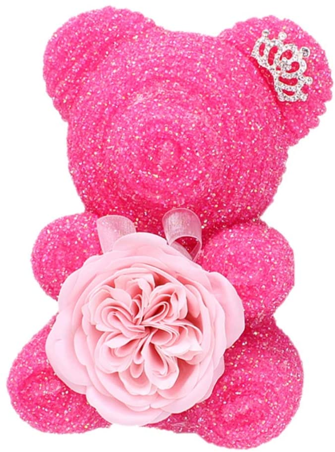 Pink Crystal Rose Bear