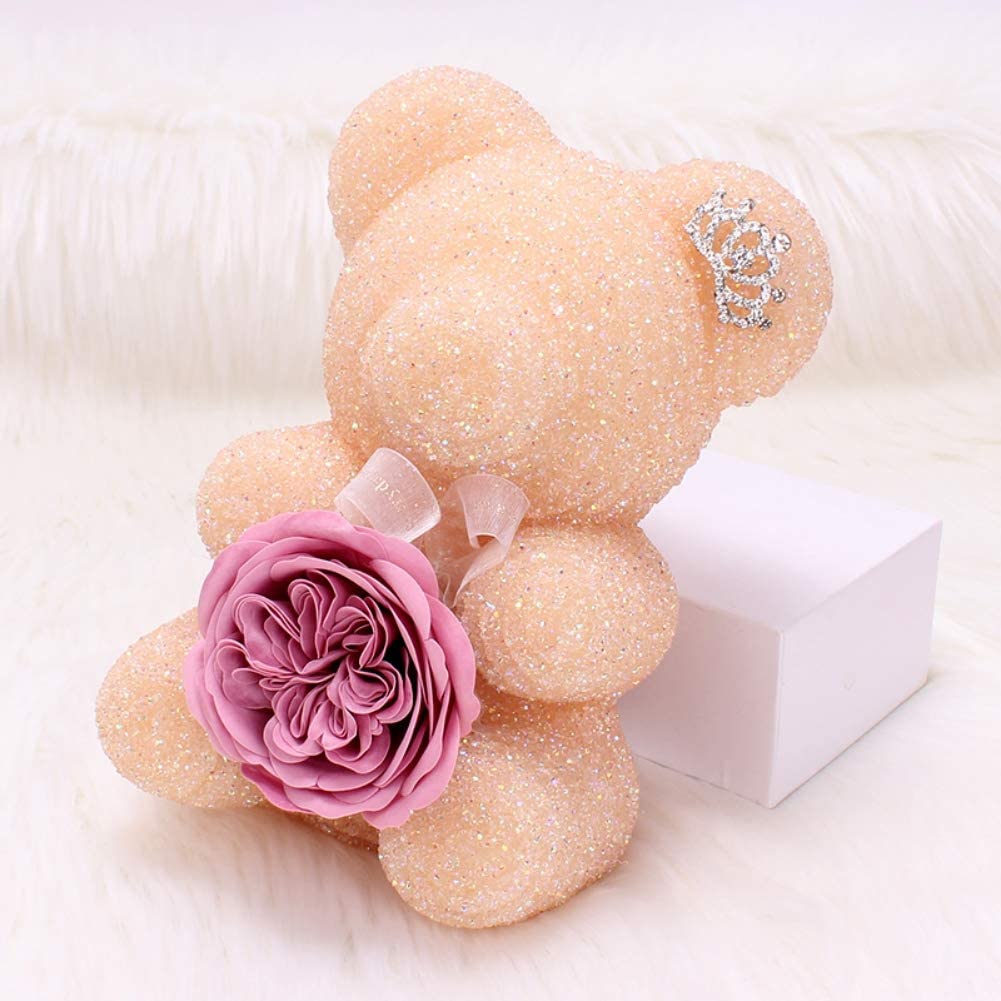 Pink Crystal Rose Bear