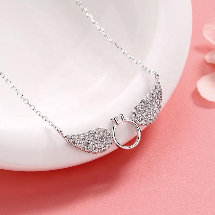 925 Sterling Silver Wings Necklace