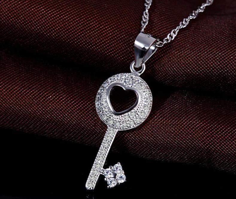 925 Sterling Silver Key Pendant