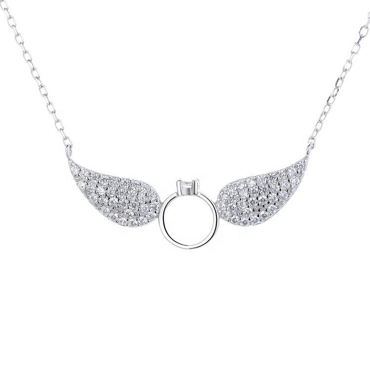 925 Sterling Silver Wings Necklace