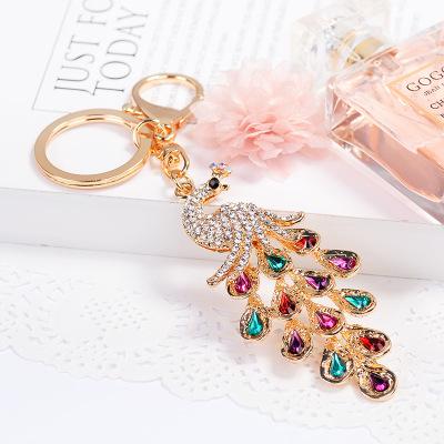 Luxury Multicoloured Peacock Keychain