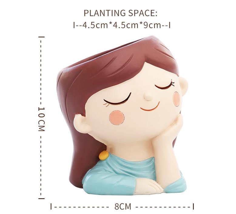 Sleeping Lady Flower Pot