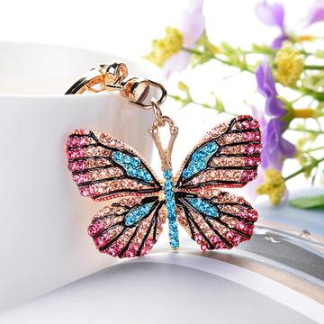 Luxury Blue Butterfly Keychain