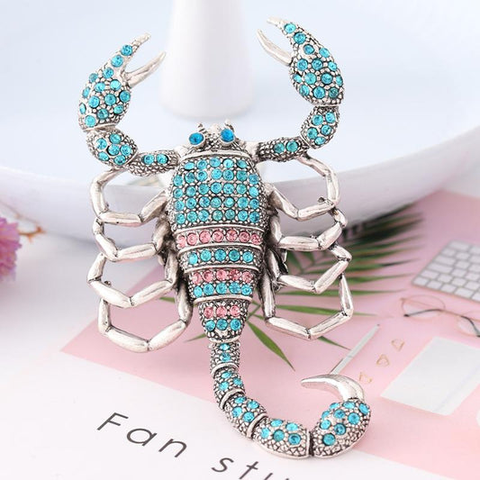Luxury Blue Scorpion Keychain
