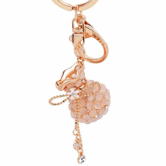 Luxury Cream Pouch keychain