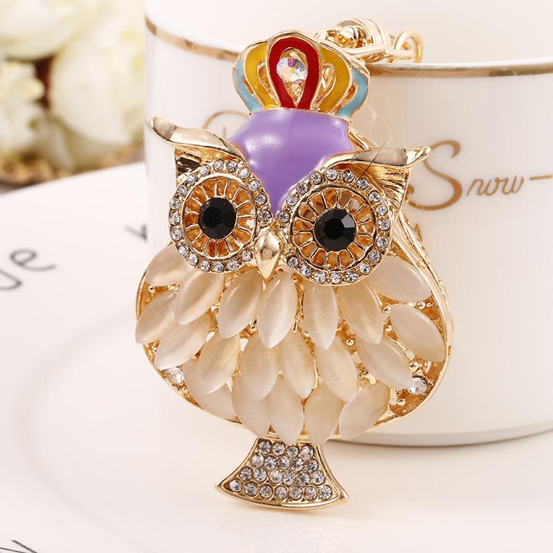 Luxury Red Owl Keychain