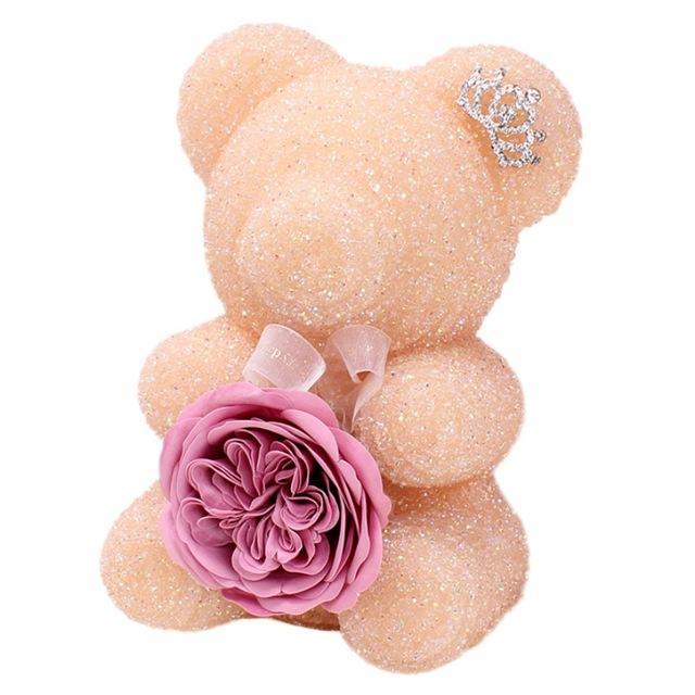 Pink Crystal Rose Bear