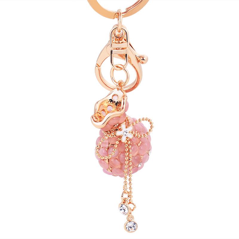 Luxury Pink Pouch Keychain
