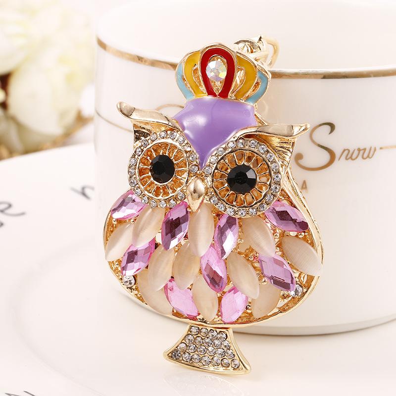 Luxury Red Owl Keychain