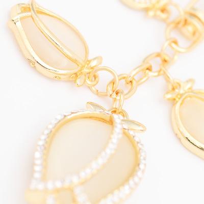 Luxury Crystal Rose Flower Keychain